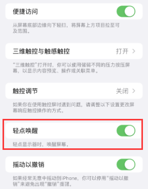 偃师苹果授权维修站分享iPhone轻点无法唤醒怎么办