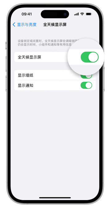 偃师苹果14维修店分享如何自定义 iPhone 14 Pro 常亮显示屏 