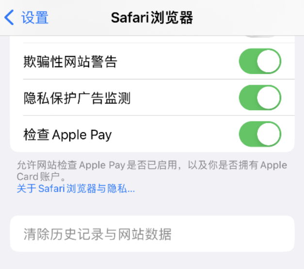 偃师苹果手机维修分享Safari 浏览器清除历史记录无法使用怎么办 