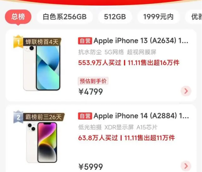 偃师苹果14维修分享iPhone14配置不如同价位的安卓还能大卖 