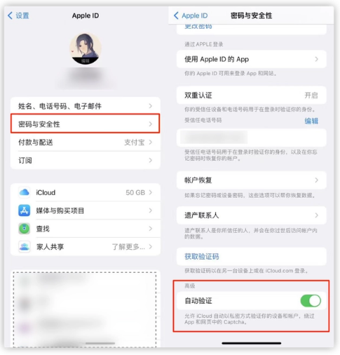偃师苹果手机维修分享iOS 16 自动验证功能开启方法 