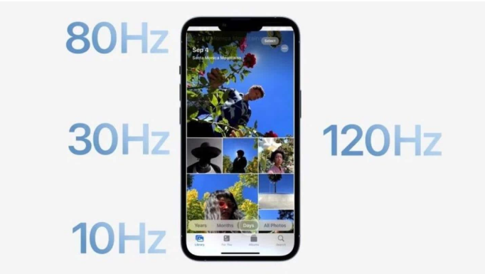 偃师苹果14维修分享iPhone 14有高刷吗 
